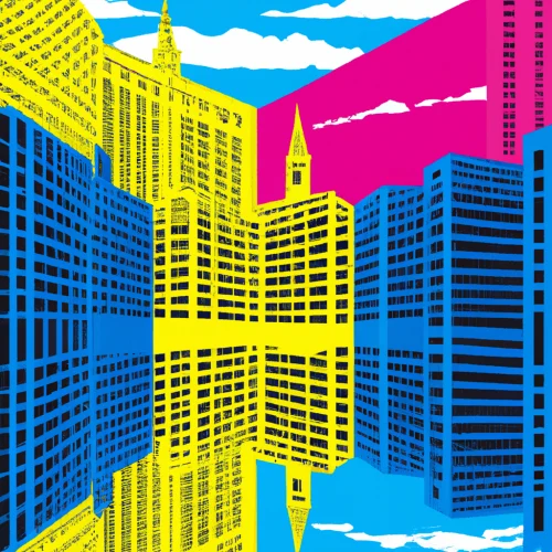 Crypto City Reflection #1/1 - artsdesign