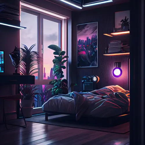 Cyber Flat-Bedroom