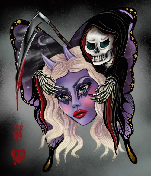 'Wings of Death' by Clare Von Savage