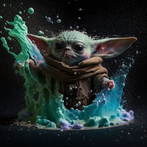 Yoda's Graffiti on the Street