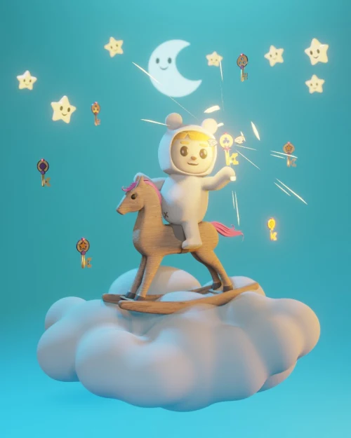 Baby bear's bonus rocking horse