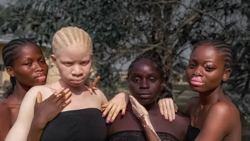Different colors, one woman