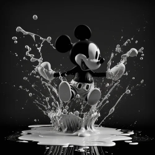 Mickey's Transformation into Graffiti