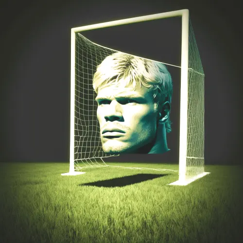 Oliver Kahn Soccer Goal Post