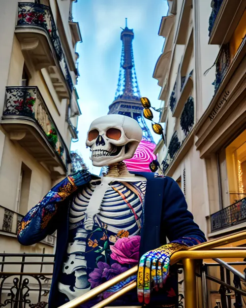 Skeleton in Paris