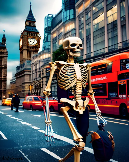 Skeleton in London