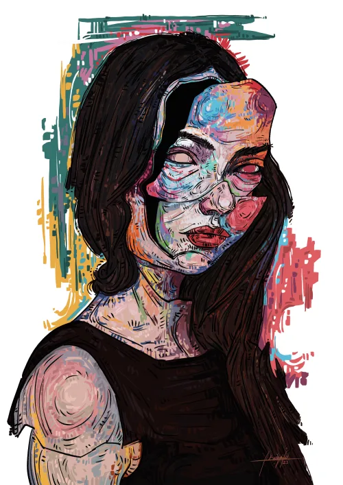 Colored Face