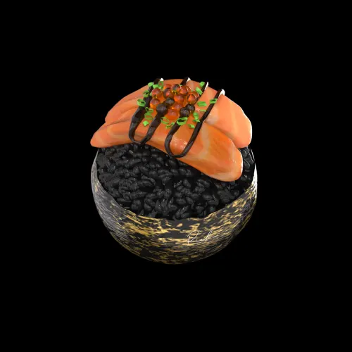 Temari Black Salmon #58