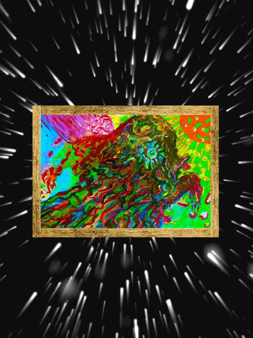 Over Shocked (1/1 Print On Canvas)