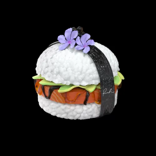 Salmon & Avocado Sushi Burger #71