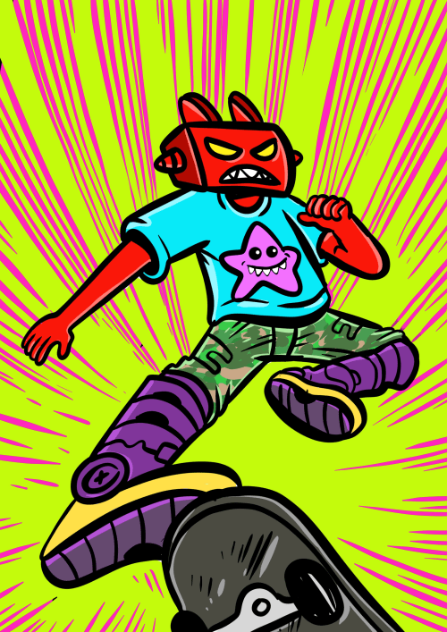 Not Cool Skate Fun - Aku Napie