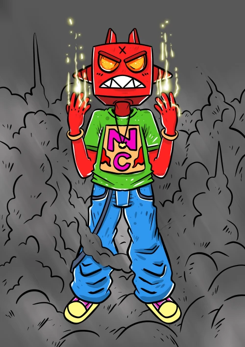 Not Cool Fire Hand - Aku Napie