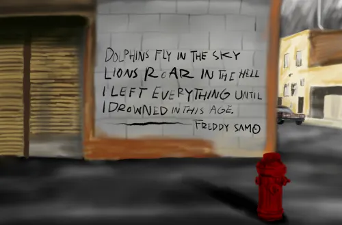 Dirty Poet in The Wall