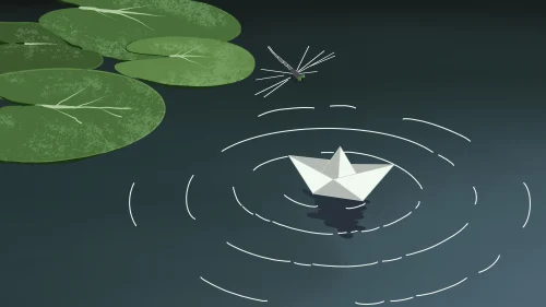 Dragonfly and the Paperboat