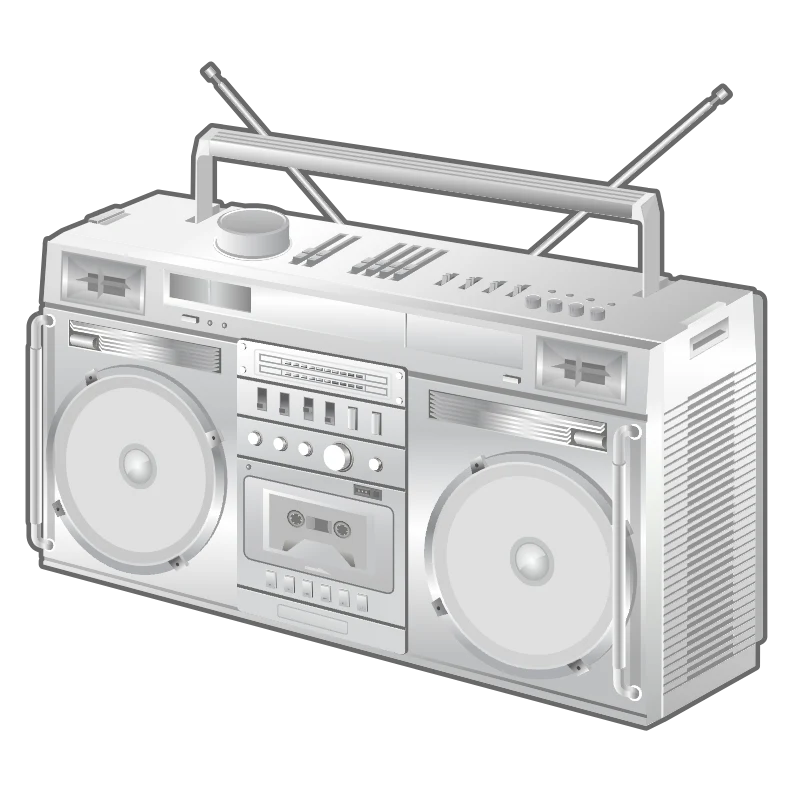 White Boombox
