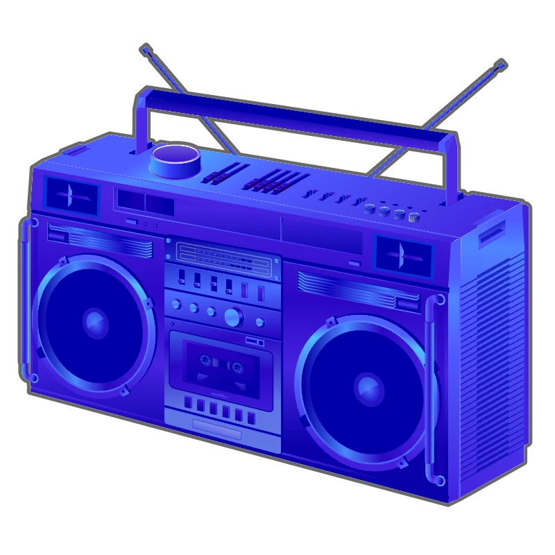 Blue Boombox #5/25