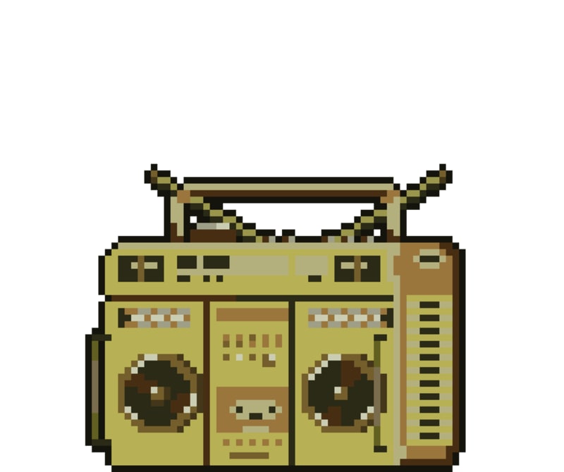 Gold Boombox: Animated #2/5