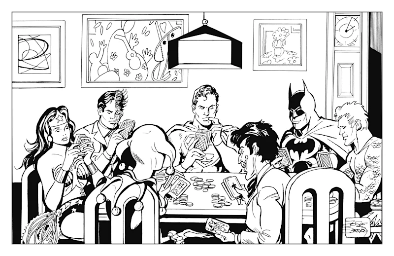 Heroes Playing Poker - Inked Edition