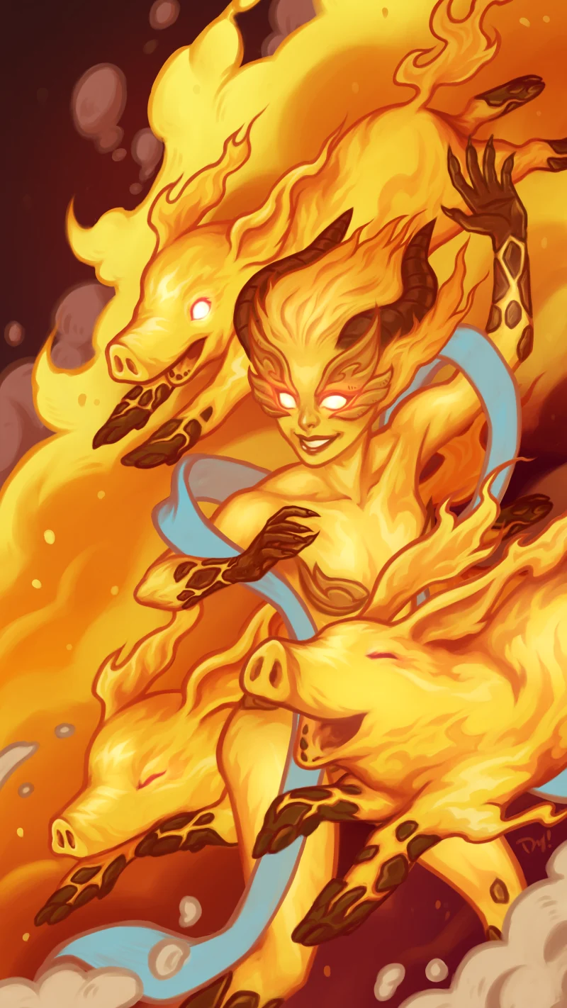 Fire Pig by Caroline Dy