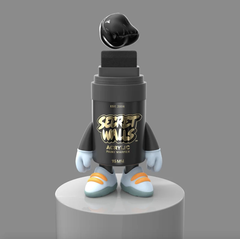 Secret Walls Marker Mascot (Color)