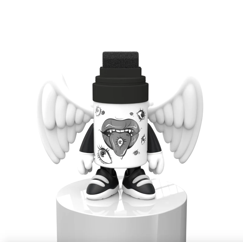 Miss Upacey Marker Mascot (B&W)