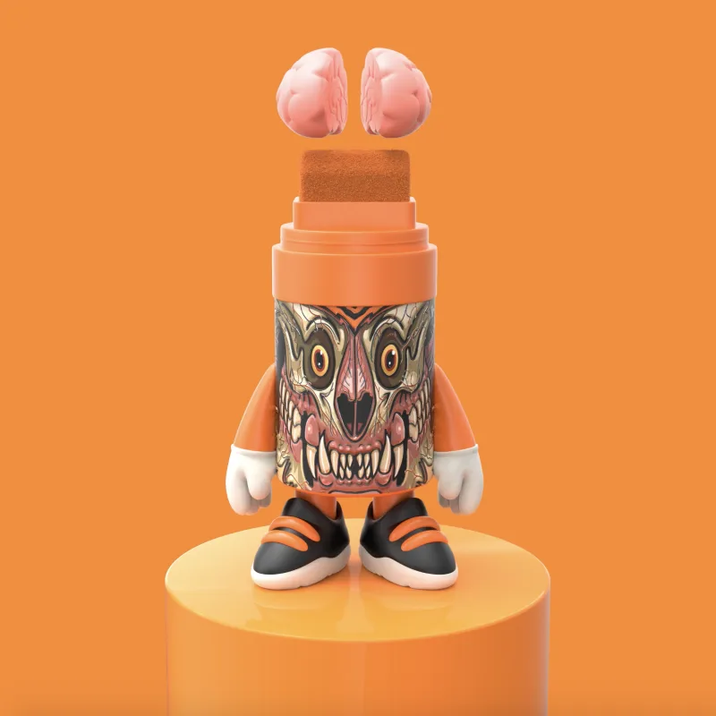 Nychos Marker Mascot (Color)