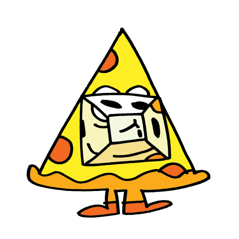 Floating Clear Cube Slice