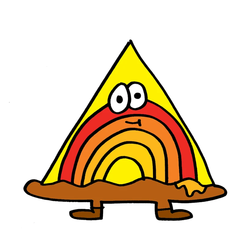 Rainbow Pie Slice