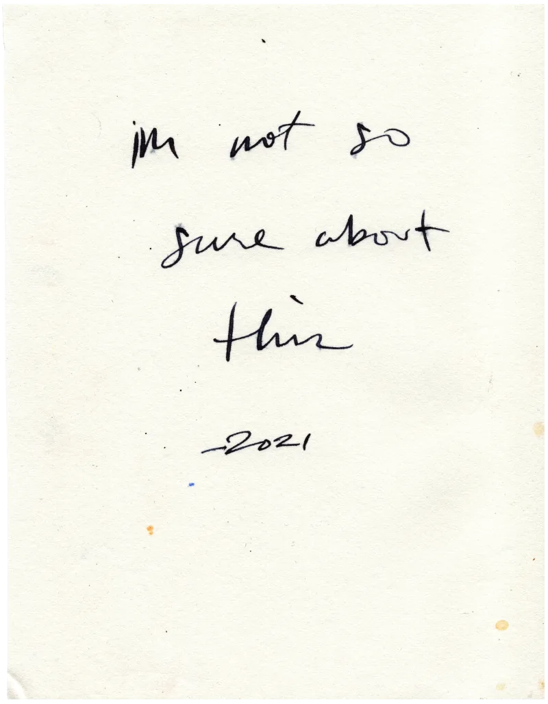 I'm Not So Sure About This by Connor Tingley