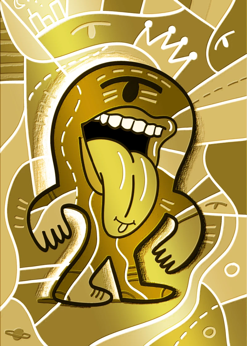 Screamin Blob (Gold) #1/1