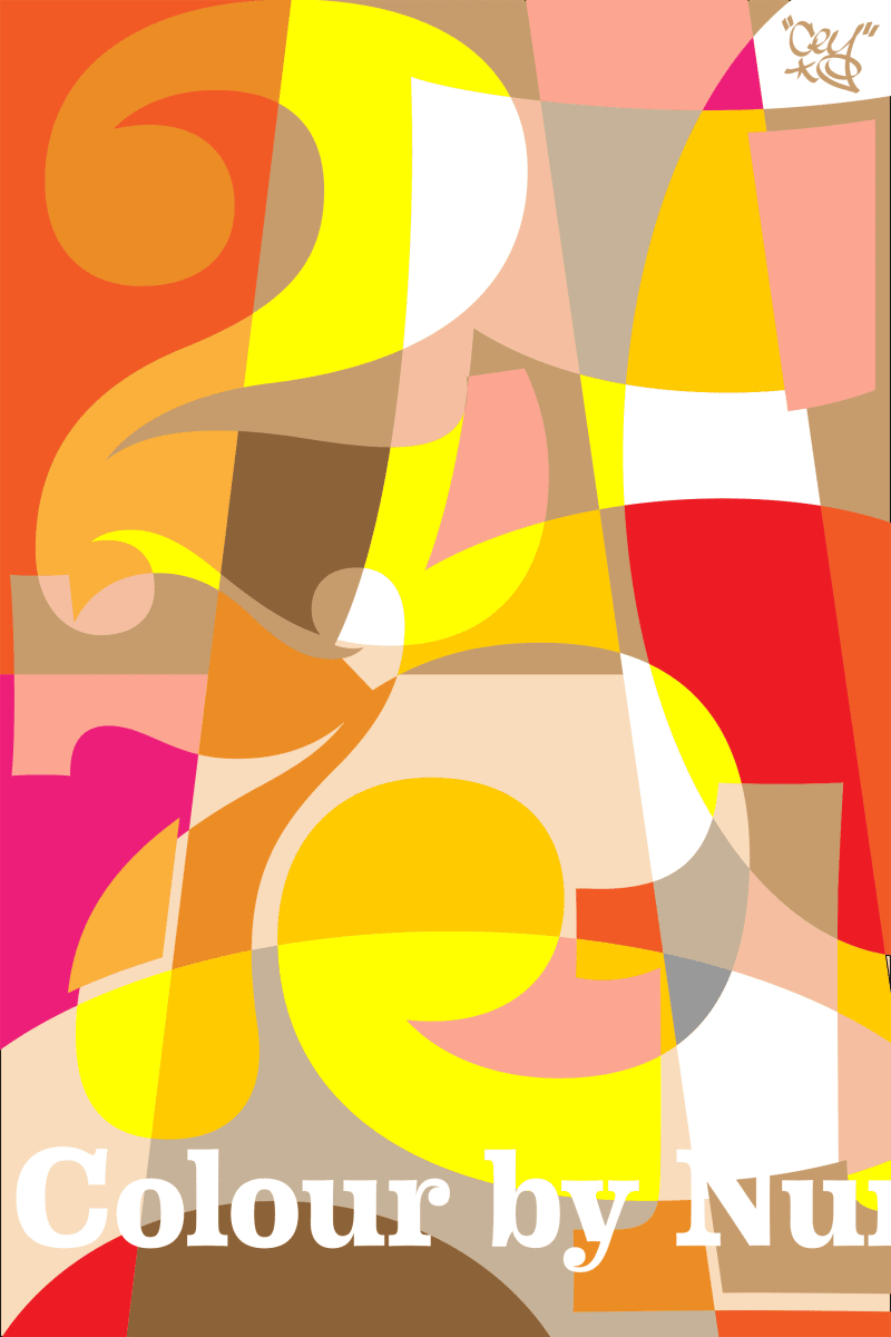 Colour By Numbers (Orange) #1/1