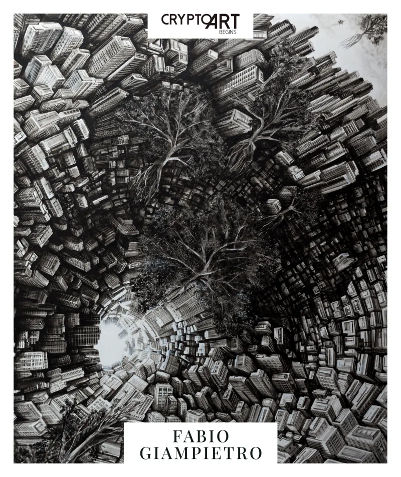 FABIO GIAMPIETRO CRYPTO ART Begins (WHITE) #2/7