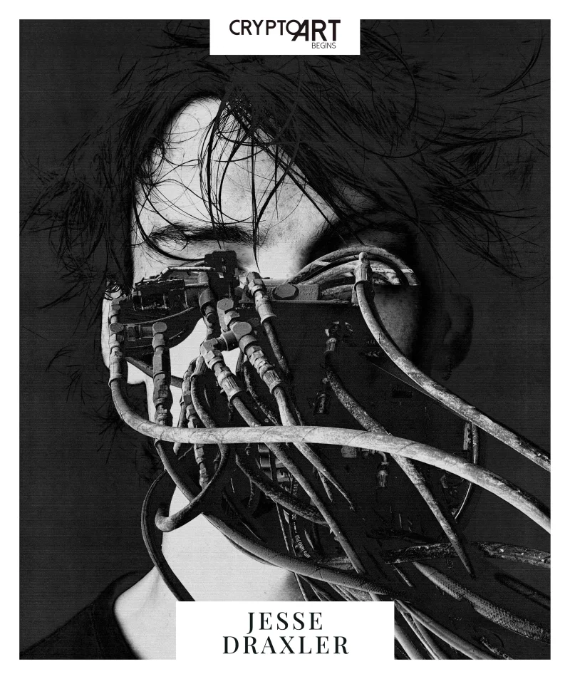 JESSE DRAXLER CRYPTO ART Begins (WHITE) #2/8