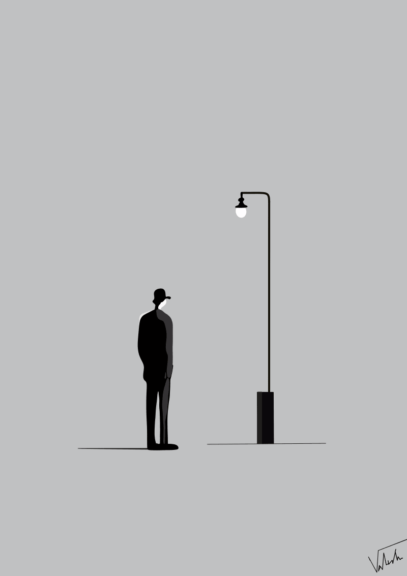 The man and the street lantern #1/5