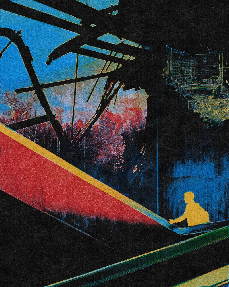 A repeating pattern of chaos (CMYK) #4/4