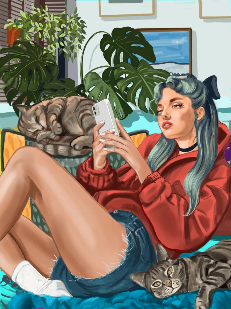 FELINE AND SCROLL #4/7