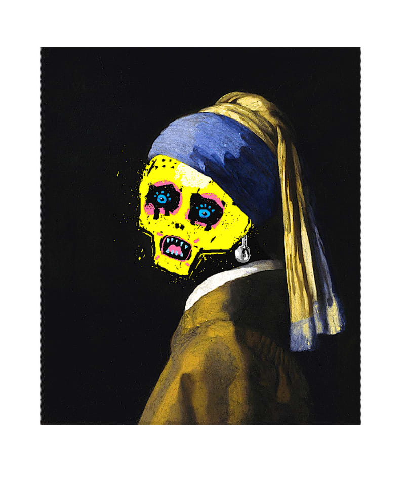 Xcopy girl with pearl earrings