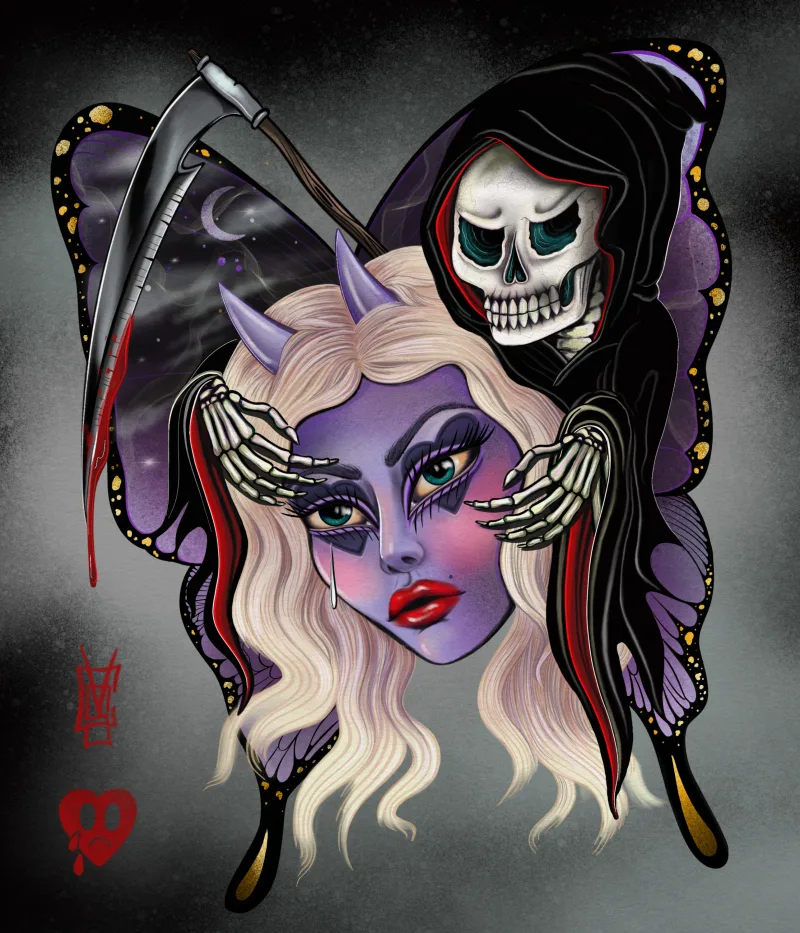 'Wings of Death' by Clare Von Savage