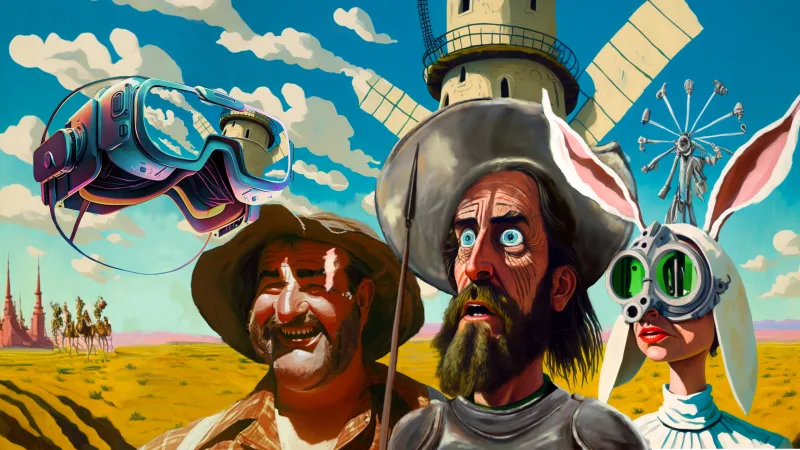 'Oh Don Quijote, follow the white rabbit'