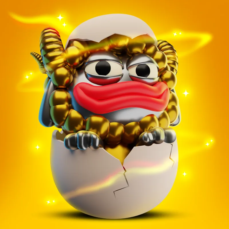 An Egg of the Golden Frog Sheep!