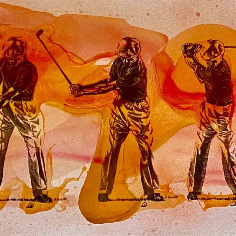 Ben Hogan, Fluid Swing Sequence in Orange