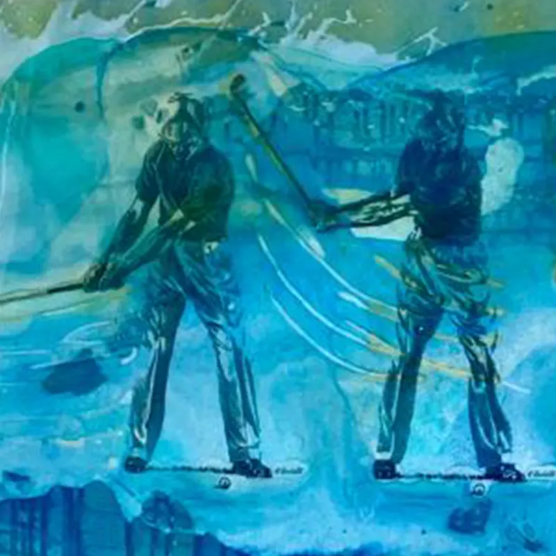 Ben Hogan, The River, Fluid Swing Sequence in Turquoise