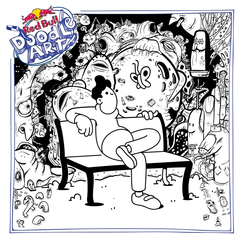 Red Bull Doodle Art Collection mentored by Burnt Toast #271/12935