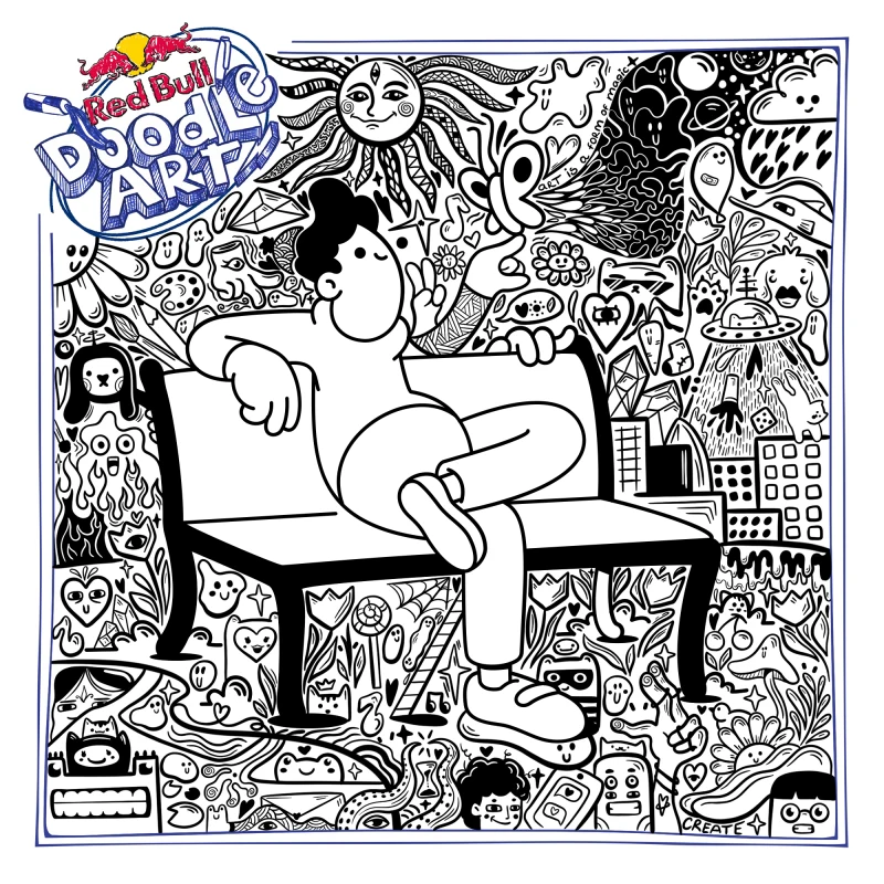 Red Bull Doodle Art Collection mentored by Burnt Toast #272/12935