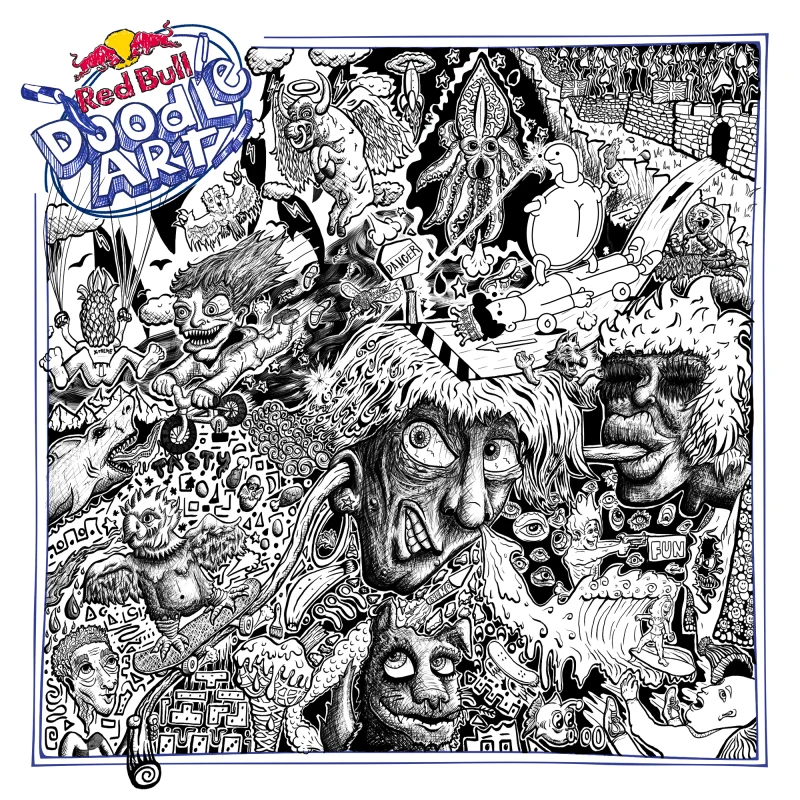 Red Bull Doodle Art Collection mentored by Burnt Toast #93/12935