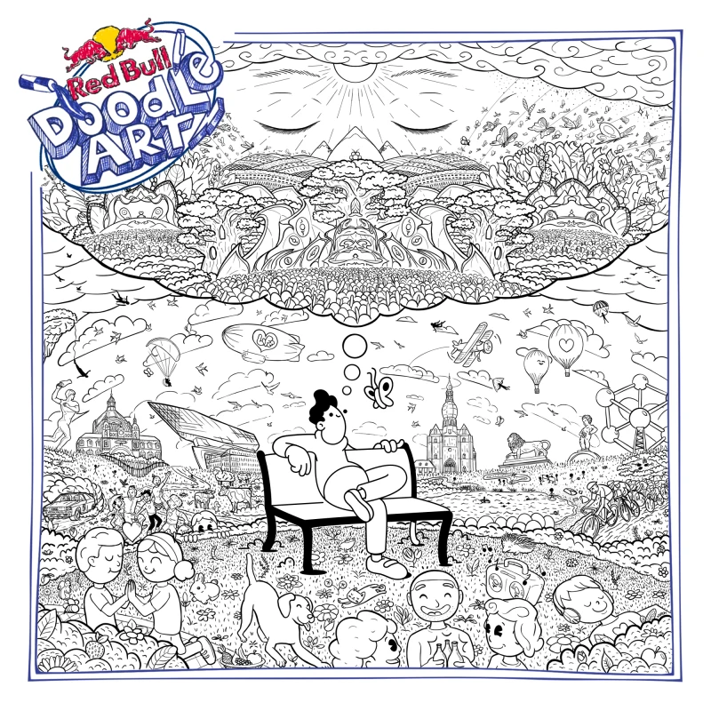 Red Bull Doodle Art Collection mentored by Burnt Toast #195/12935