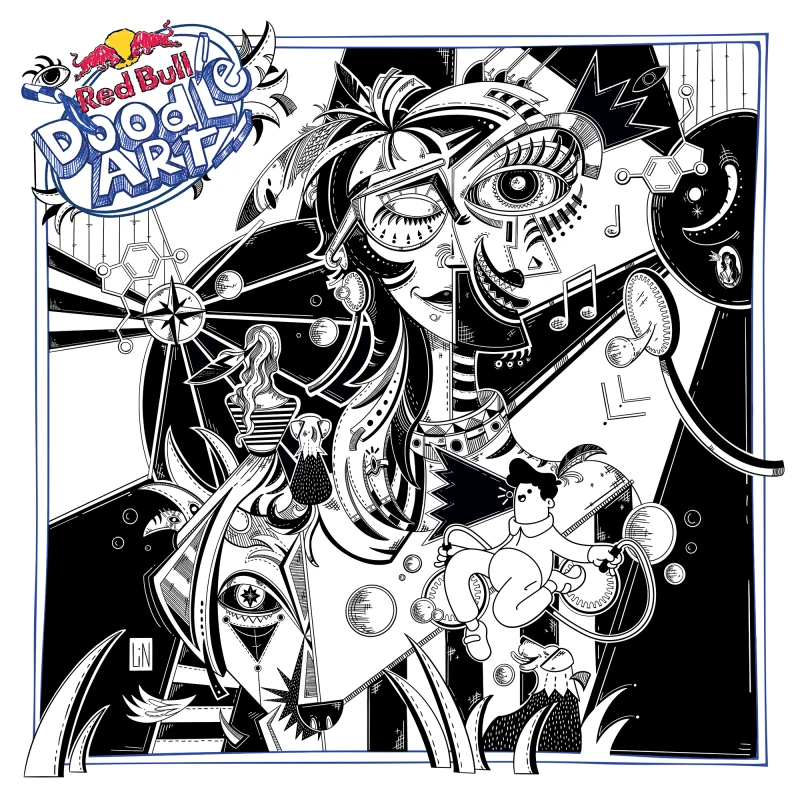 Red Bull Doodle Art Collection mentored by Burnt Toast #764/12935