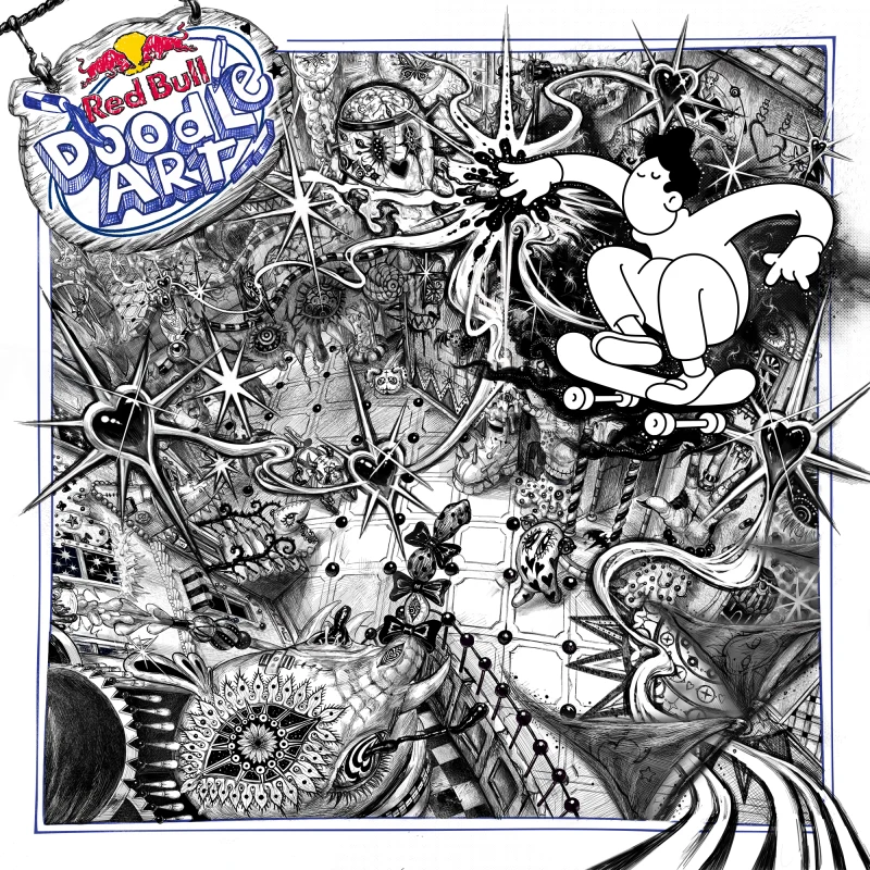Red Bull Doodle Art Collection mentored by Burnt Toast #1056/12935
