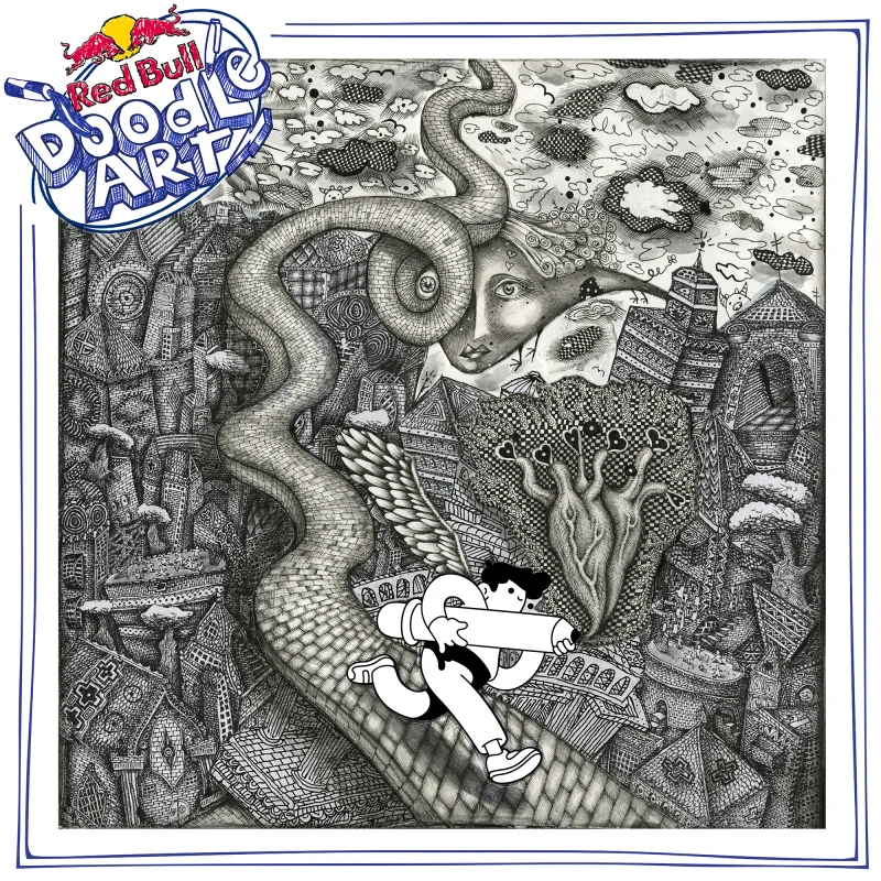 Red Bull Doodle Art Collection mentored by Burnt Toast #1055/12935