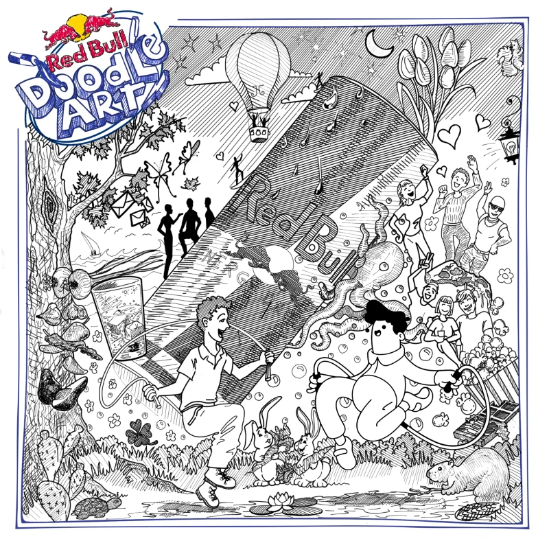 Red Bull Doodle Art Collection mentored by Burnt Toast #1709/12935